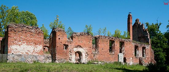 PL, warm-maz. Ruiny kosciola w Lawkach.